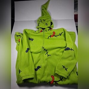 Nightmare before Christmas onesie One Size fits most but definitely adult size.
